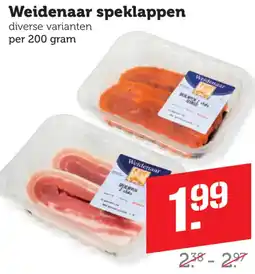 Coop Weidenaar speklappen aanbieding