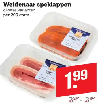 Coop Weidenaar speklappen aanbieding