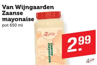 Coop Van Wijngaarden Zaanse mayonaise aanbieding