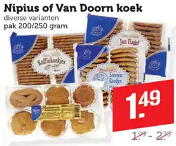 Coop Nipius of Van Doorn koek aanbieding