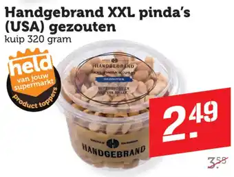 Coop Handgebrand XXL pinda's USA gezouten aanbieding