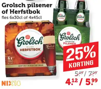 Coop Grolsch pilsener of Herfstbok aanbieding