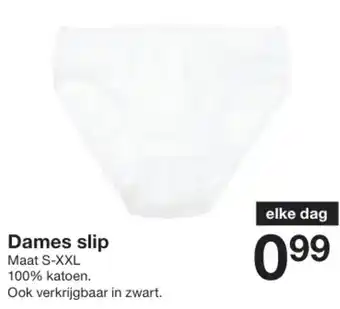 Zeeman Dames slip aanbieding