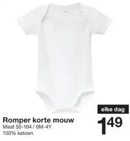 Zeeman Romper korte mouw aanbieding
