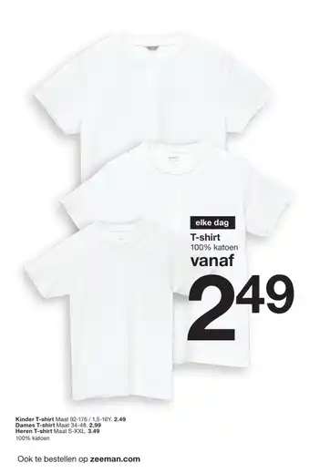 Zeeman Kinder T-shirt aanbieding