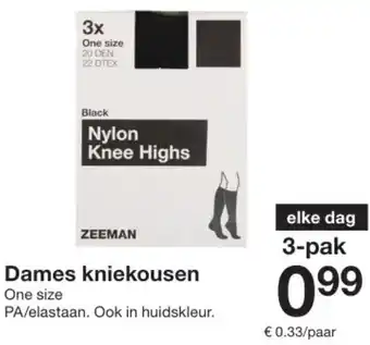 Zeeman Dames kniekousen aanbieding