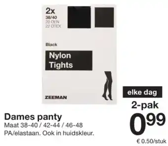 Zeeman Dames panty aanbieding