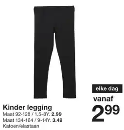Zeeman Kinder legging aanbieding