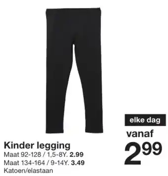 Zeeman Kinder legging aanbieding
