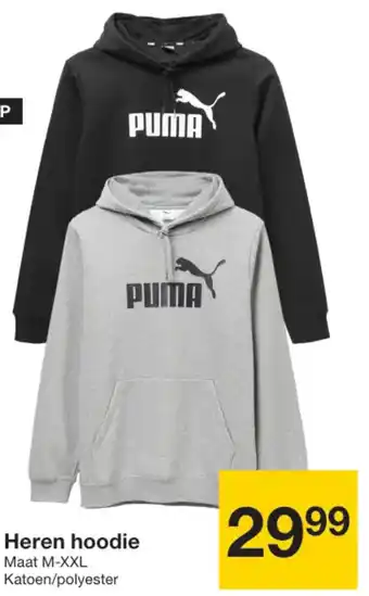Zeeman Heren hoodie aanbieding