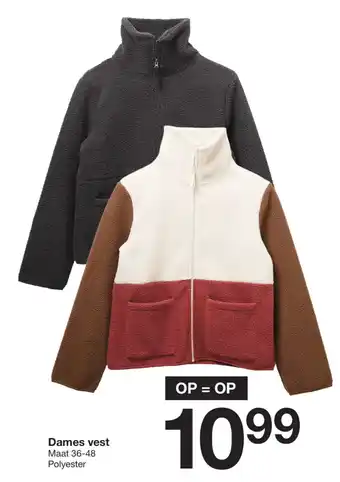 Zeeman Dames vest aanbieding