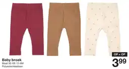 Zeeman Baby broek aanbieding