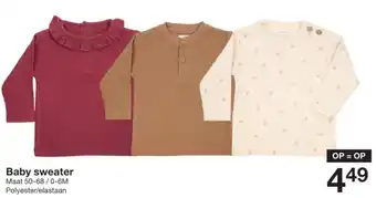 Zeeman Baby sweater aanbieding