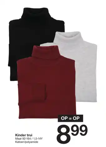 Zeeman Kinder trui aanbieding