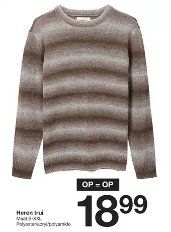Zeeman Heren trui aanbieding