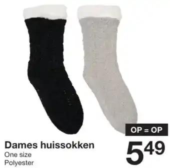 Zeeman Dames huissokken aanbieding