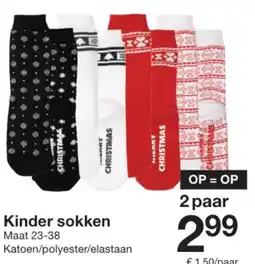 Zeeman Kinder sokken aanbieding