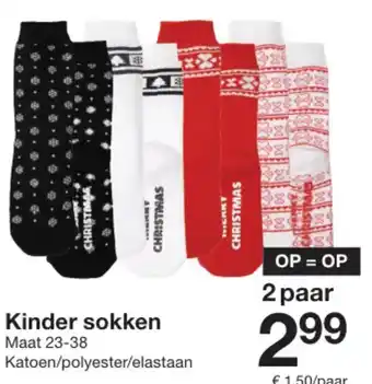 Zeeman Kinder sokken aanbieding