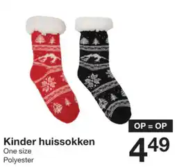 Zeeman Kinder huissokken aanbieding