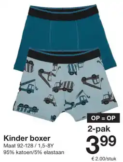 Zeeman Kinder boxer aanbieding