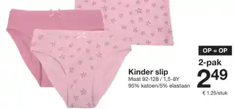 Zeeman Kinder slip aanbieding