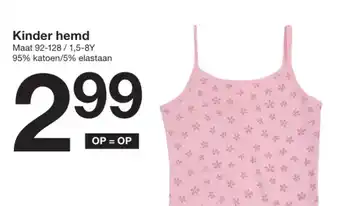Zeeman Kinder hemd aanbieding