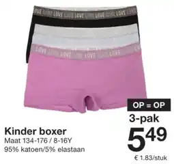 Zeeman Kinder boxer aanbieding