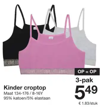 Zeeman Kinder croptop aanbieding