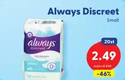 Die Grenze Always Discreet aanbieding