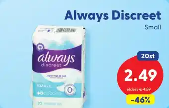 Die Grenze Always Discreet aanbieding