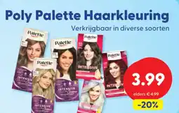 Die Grenze Poly Palette Haarkleuring aanbieding