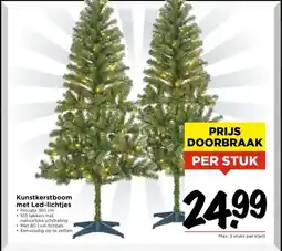 Vomar Voordeelmarkt Kunstkerstboom met Led-lichtjes aanbieding