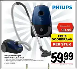 Vomar Voordeelmarkt Philips Stofzuiger PowerGo FC8240/09 aanbieding