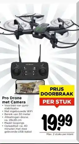 Vomar Voordeelmarkt Pro Drone met Camera aanbieding