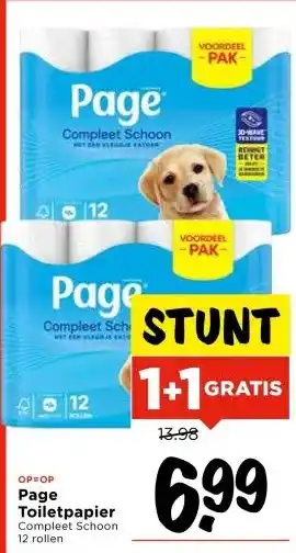 Vomar Voordeelmarkt Page Toiletpapier aanbieding