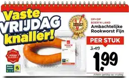 Vomar Voordeelmarkt Ambachtelijke Rookworst Fijn aanbieding