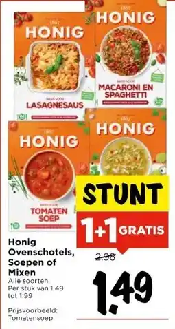 Vomar Voordeelmarkt Honig Ovenschotels, Soepen of Mixen aanbieding