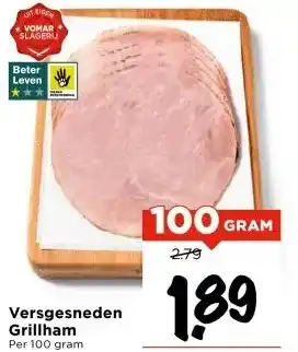 Vomar Voordeelmarkt Versgesneden Grillham aanbieding