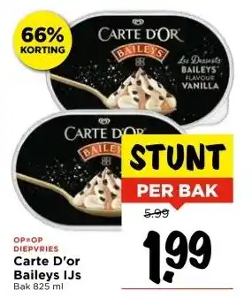 Vomar Voordeelmarkt Carte D'or Baileys IJs aanbieding