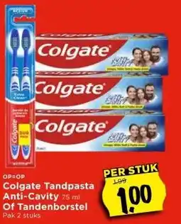 Vomar Voordeelmarkt Colgate Tandpasta Anti-Cavity Of Tandenborstel aanbieding