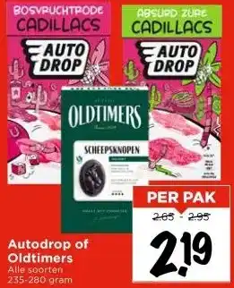 Vomar Voordeelmarkt Autodrop of Oldtimers aanbieding