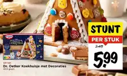 Vomar Voordeelmarkt Dr. Oetker Koekhuisje met Decoraties aanbieding