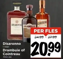 Vomar Voordeelmarkt Disaronno Drambuie of Cointreau aanbieding