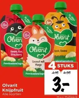 Vomar Voordeelmarkt Olvarit Knijpfruit aanbieding