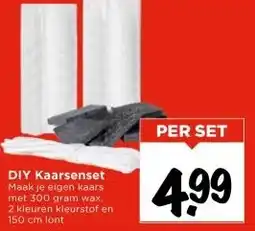 Vomar Voordeelmarkt DIY Kaarsenset aanbieding
