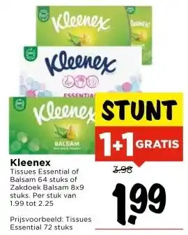 Vomar Voordeelmarkt Kleenex aanbieding