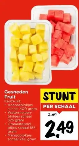 Vomar Voordeelmarkt Gesneden Fruit aanbieding
