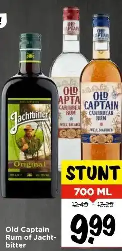 Vomar Voordeelmarkt Old Captain Rum of Jacht- bitter aanbieding