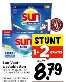 Vomar Voordeelmarkt Sun Vaat- wastabletten aanbieding