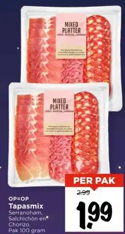 Vomar Voordeelmarkt Tapasmix aanbieding
